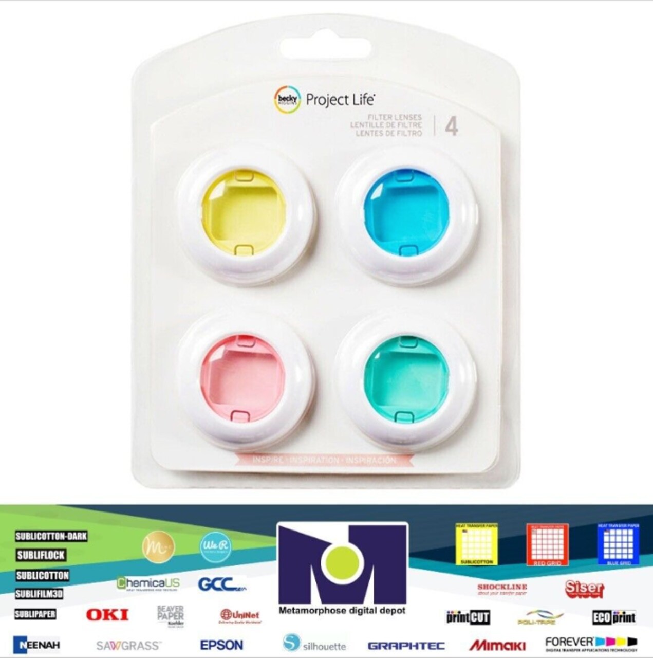 Becky Higgins Project Life Inspire Collection Instax Mini Filter Lenses 380644